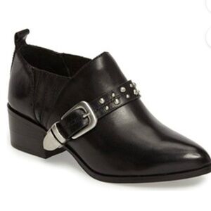 BCBG Loela Leather Ankle Booties